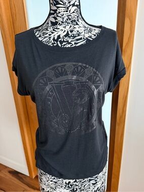 Versace Jeans Collection Black Short Sleeve Graphic Tee